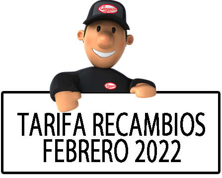 Tarifa recambios 2022